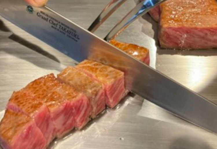 ▼神戸牛鉄板焼き