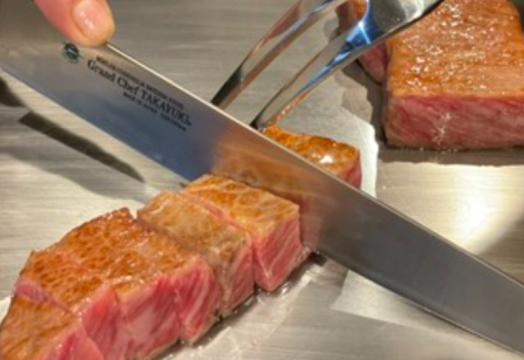 ▼神戸牛鉄板焼きランチ